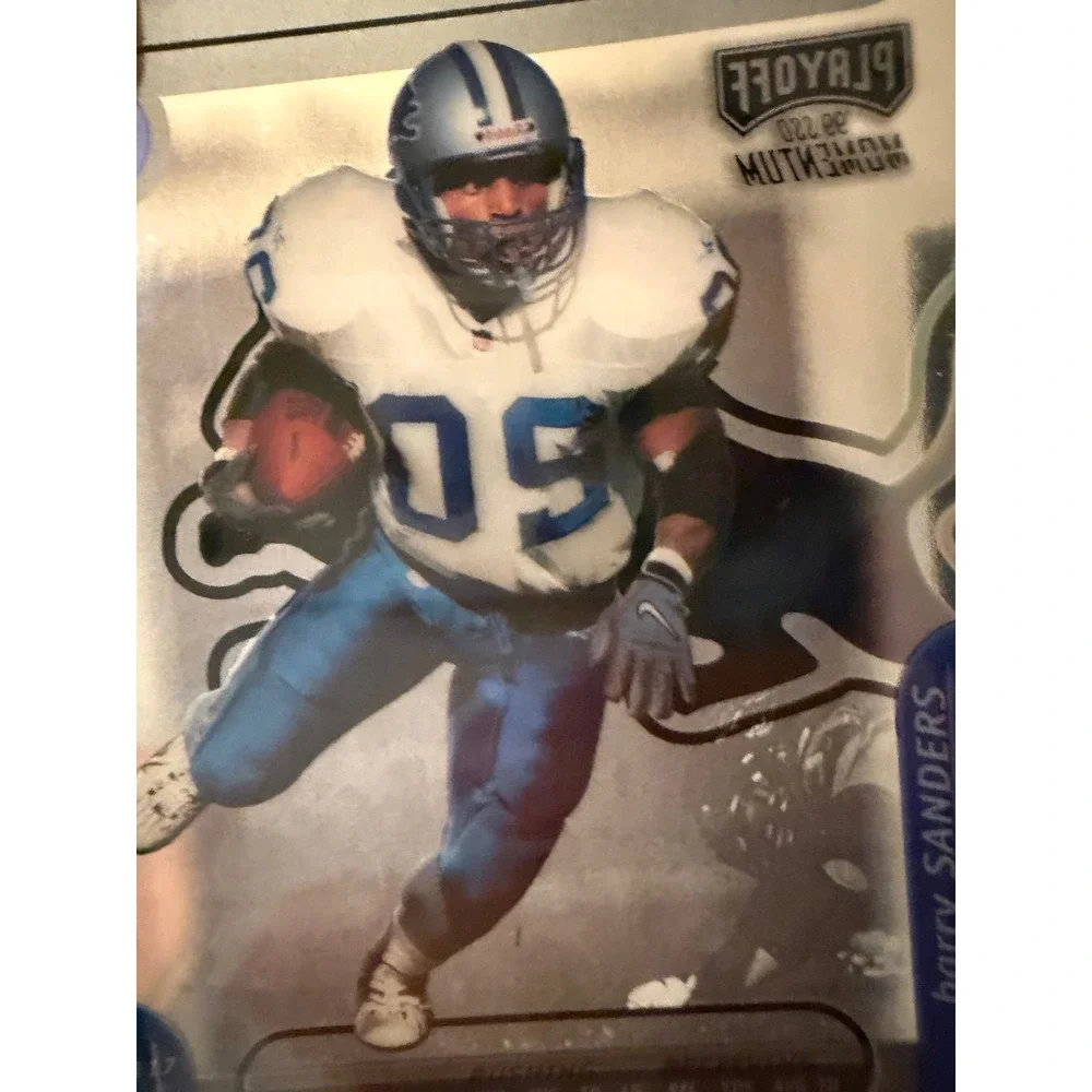1999 Playoff Momentum SSD Barry Sanders Detroit Lions Card 117 NFL Football